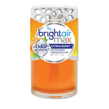 Bright Air Max Scented Oil Air Freshener, Citrus Burst, 4 oz, PK6 900440